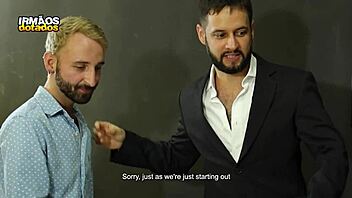 The greedy intern at work meets his boss's father-in-law for the first time, getting a blowjob from the mature pornstar with a monster cock.