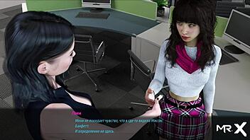 Butt plug shoved in mouth during intense hentai action!