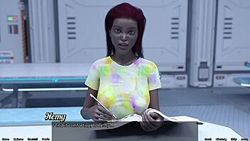 Blonde virgin explores space adventure in episode 68