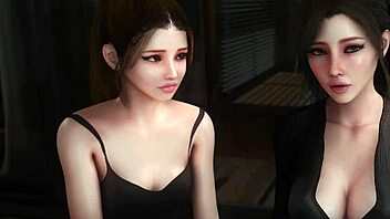 Lucky dude shares bed with tight pussy stepsis in Desirium 05 3D hentai porn game!