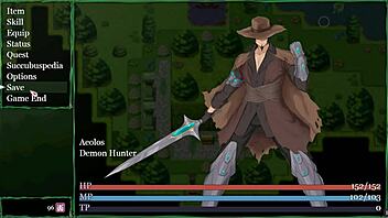 succubus covenant hentai game sex scene with pink hair demongirl riding monster