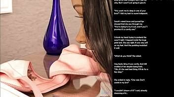 Oh, what's that small gesture in episode 44 of this 3D cartoon sex comic?