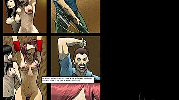 Cartoon sex - babes get pussy fucked and screaming from cock in rough missionary and doggystyle