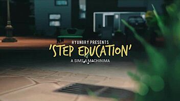 Daddy steps in for some animated sex education