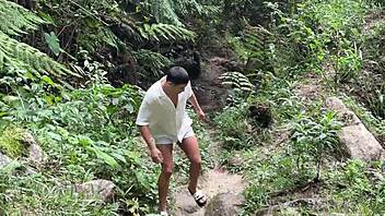 Outdoor Fucking with Horny Big Ass Redhead Milán Rodríguez and Devil Khloee