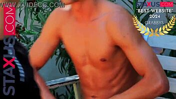 Staxus Catches Gardener Masturbating, Offers Full Help In Nature