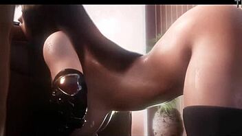 nordic hearted tifa fucks with big tits and ass.