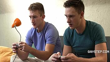 Jock and his gay step bro get intimate in private - Cole Blue, Colton Fox