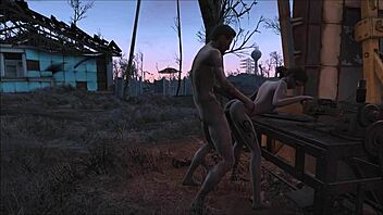 Brunette Slave Submits to BDSM Fucking in Fallout 4 Sanctuary