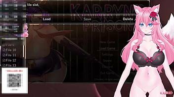 Vtuber Kanakovt teases and uses catgirl's pussy non-stop with loud moaning ASMR