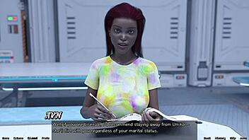 Blonde virgin explores space adventure in episode 68