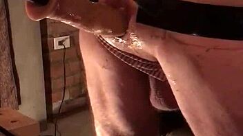 one more intense machine fucking session from last night