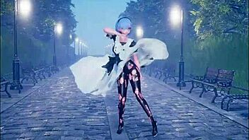 Beautiful anime girl dancing and having sex in this hentai video