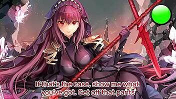 scathach's femdom edging training in fate go hentai joi