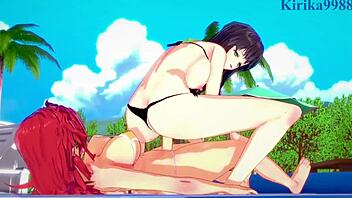 Excellen, Setsuko, Festenia Dominate in Futanari Hentai