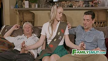 Teen scout subtly shows her talents to family