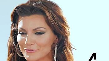 Gorgeous Milf Becky Bandini Titty Fucks Alex Legend In Lingerie