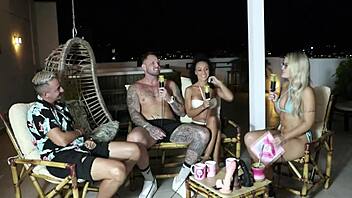 He had an orgasm with her after a massage in sheer red