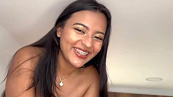 Athletic Gay Guy Interviews And Casts Roommate For Workout, Then Fucks Her Naked In Cabin