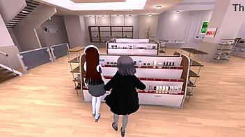 Sereka Exposes Herself Outdoors in a Naked Coat Without Being Noticed