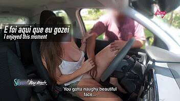 wife asks stranger for directions without panties or bra