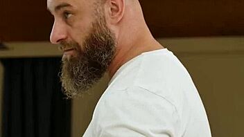 Uncle massages young niece's shaved pussy during kink session