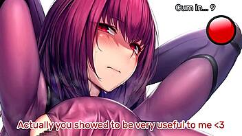 scathach's femdom edging training in fate go hentai joi