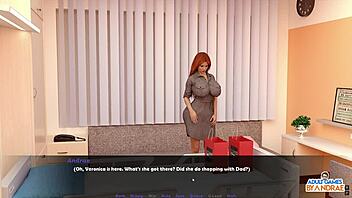 Ep4 ella is happy and suddenly got licked while on the phone seducing the devil