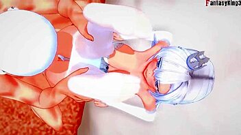 Argus engages in hard sex fantasy with Azur Lane characters.