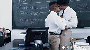 Ebony Dudes Fuck Passionately