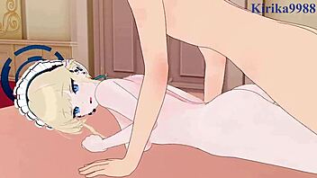 asuma and kozeki in intense blue archive hentai