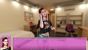 Summer In The City: Petite Redhead Eating Ramen