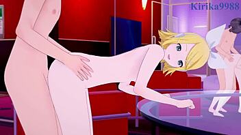 kagamine rin and meiko explore project sekai vocaloid hentai world