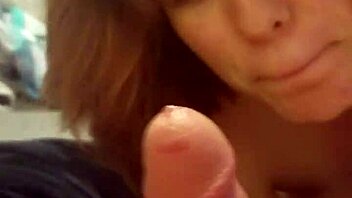 Sucking my boyfriend's big cock