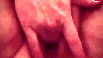 she massages her wet pussy deeply