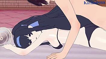 asuma and kozeki in intense blue archive hentai