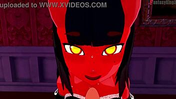 yo, check meru the succubus in wild 3d action