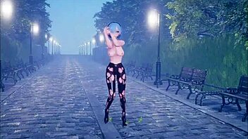 i love this cute anime girl dancing and getting fucked in part 2.