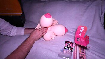 Insane rough masturbation with huge cocks on anime fuck doll 😈💥