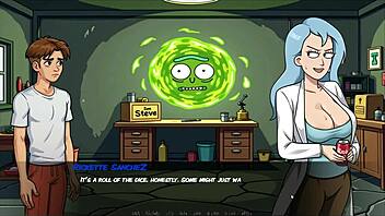 Morty's Sister Squirts in Shower!