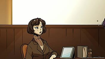 bombshell barista bound in public for outdoor cartoon action. tailblazer's hentai gets kinky!