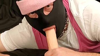 Gay blowjob training with an amateur boy