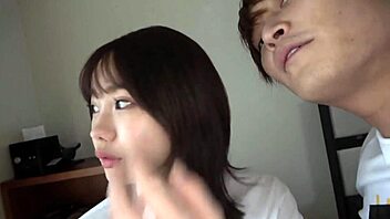 Part2: Tiny Japanese Babe with Shaved Body Gets Double Cumshot!