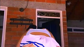 Latina teen relaxes during college session