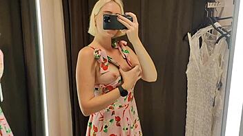 Try on see-through clothes and masturbate to orgasm!