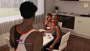 Hot blonde embraces second place in intertwined hentai scenes