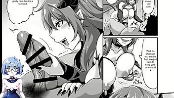 Intense succubus summoning in this hentai anime with bold domination and fucking