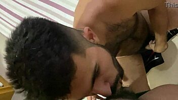 Grindr guy fills my mouth with cum