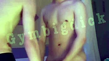 Gay asian couple fucks bareback