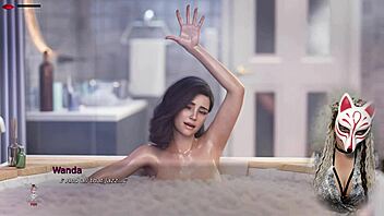 Ms Denvers Peeps on Sexy Milf Bathing in Bathroom